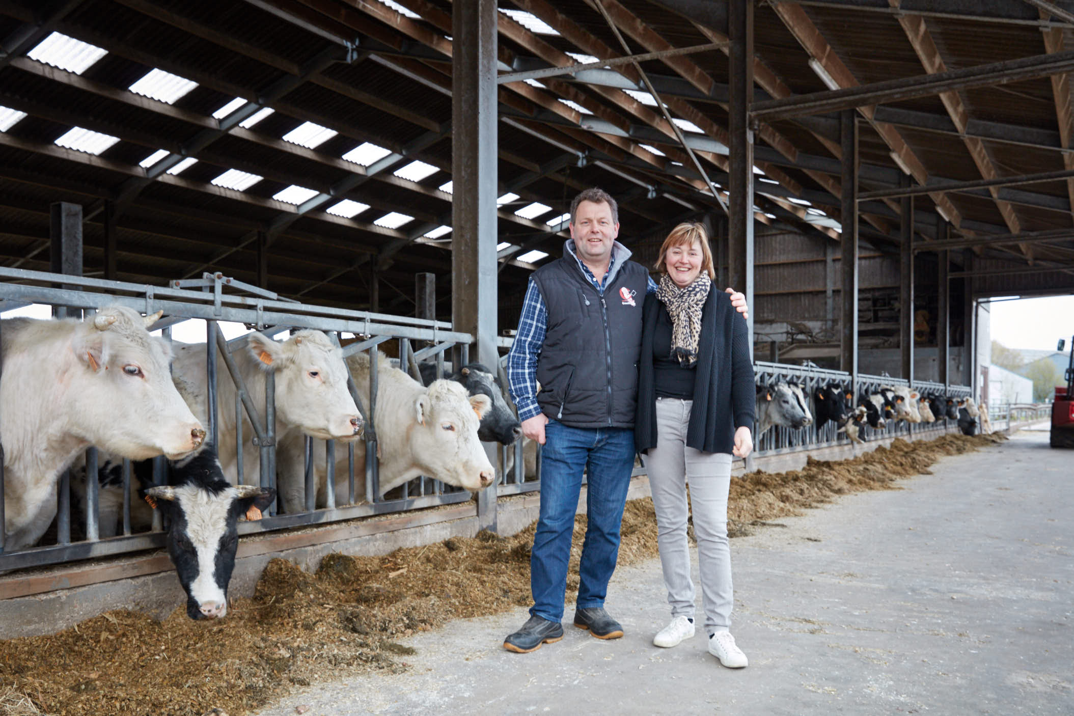 Familie Coudeville op de hoeve